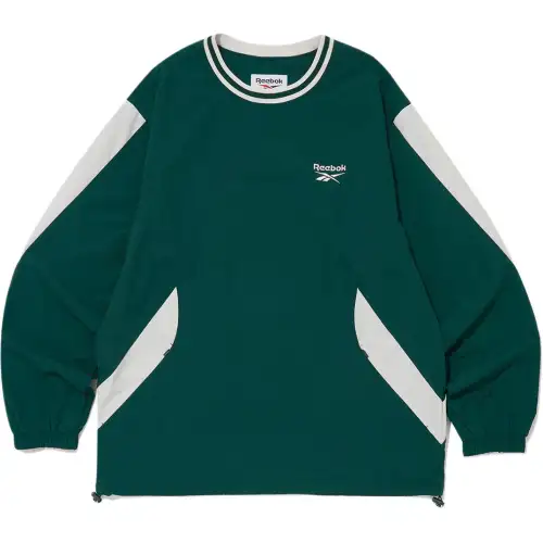 Reebok Sweatshirts Unisex Green Crew Neck Moderate