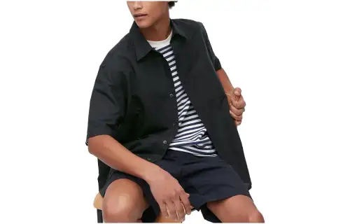 UNIQLO Shirts Men's Black Moderate