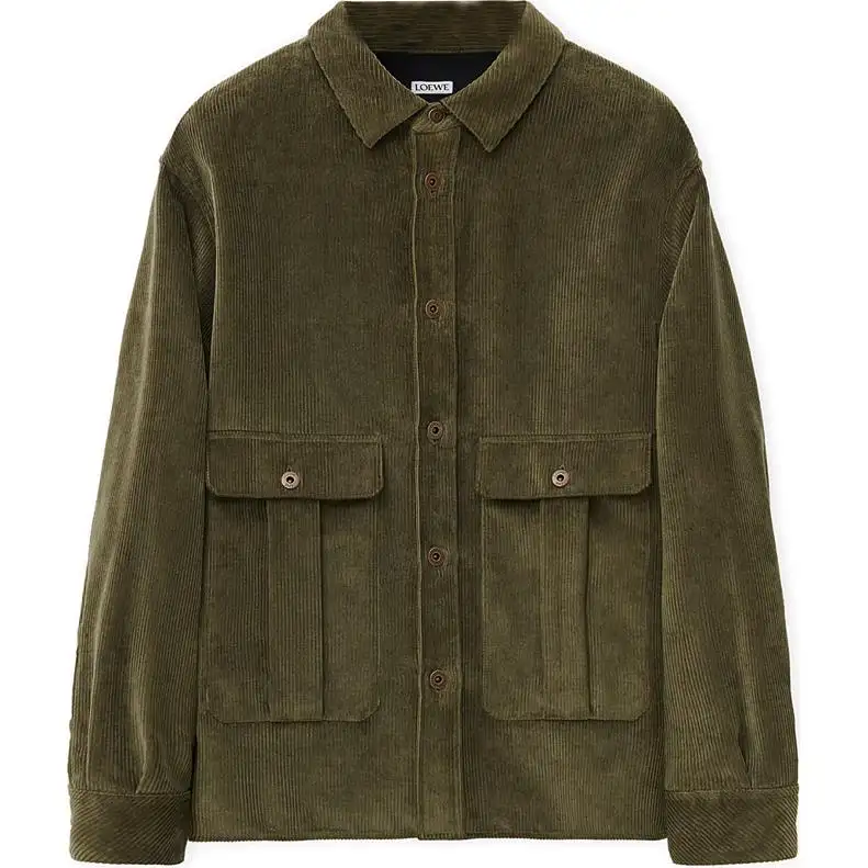 LOEWE FW24 Shirt Men's Khaki Green