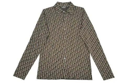 DIOR Shirts Men's Yellow Lapel Moderate Other