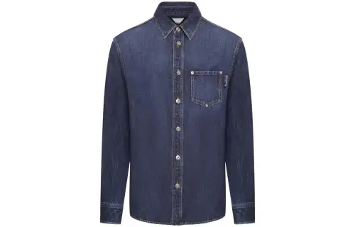 Bottega Veneta Long Sleeved Denim Shirt