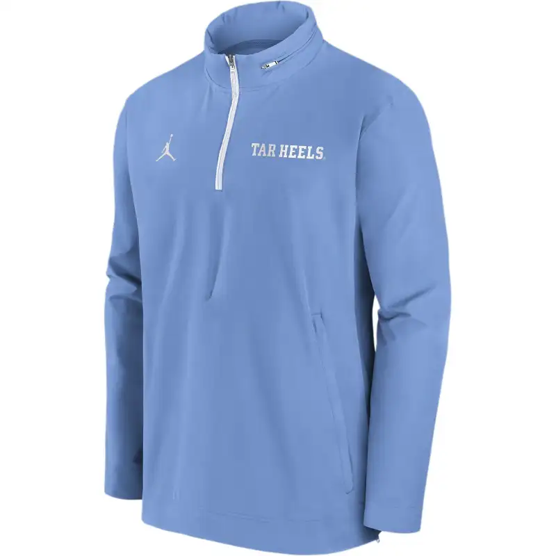 JORDAN North Carolina Tar Heels Sideline Coach Men's Nike College 1/2-Zip Hooded Jacket