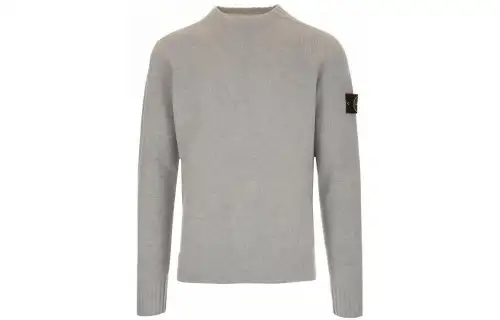 STONE ISLAND Sweaters Men's Gray Crew Neck Moderate Other