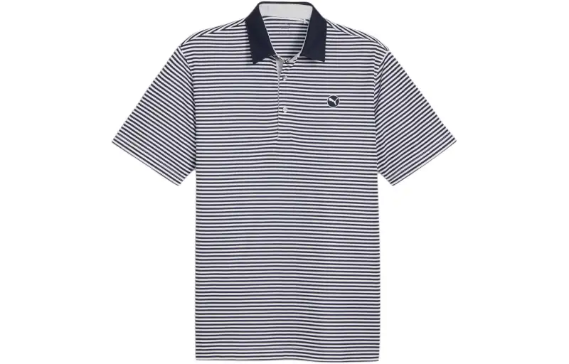 PUMA Active Sport Poly AOP Polo Shirt Men's Dark Marine Blue