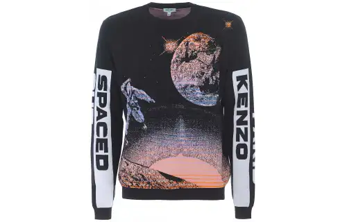 KENZO Sweaters Men's Black Crew Neck Moderate