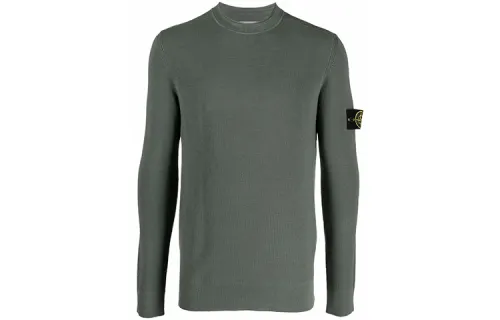 STONE ISLAND Sweaters Men's Green Crew Neck Moderate Other
