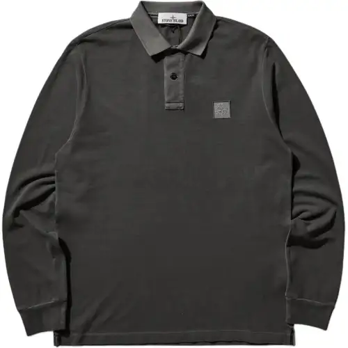 STONE ISLAND Polo Shirt Men's Charcoal Gray