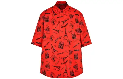 Balenciaga Paris Resto short-sleeved shirt