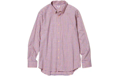 UNIQLO Shirts Unisex Peach Pink Pointed Collar Moderate Other