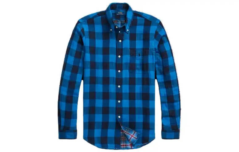 Polo Ralph Lauren SS23 Shirt Classic Version Men's Blue