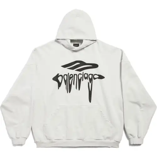 Balenciaga 3b Liquefied Oversized Hoodie