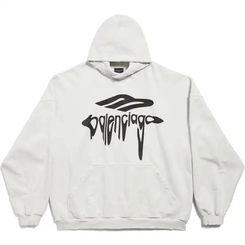 Balenciaga 3b Liquefied Oversized Hoodie