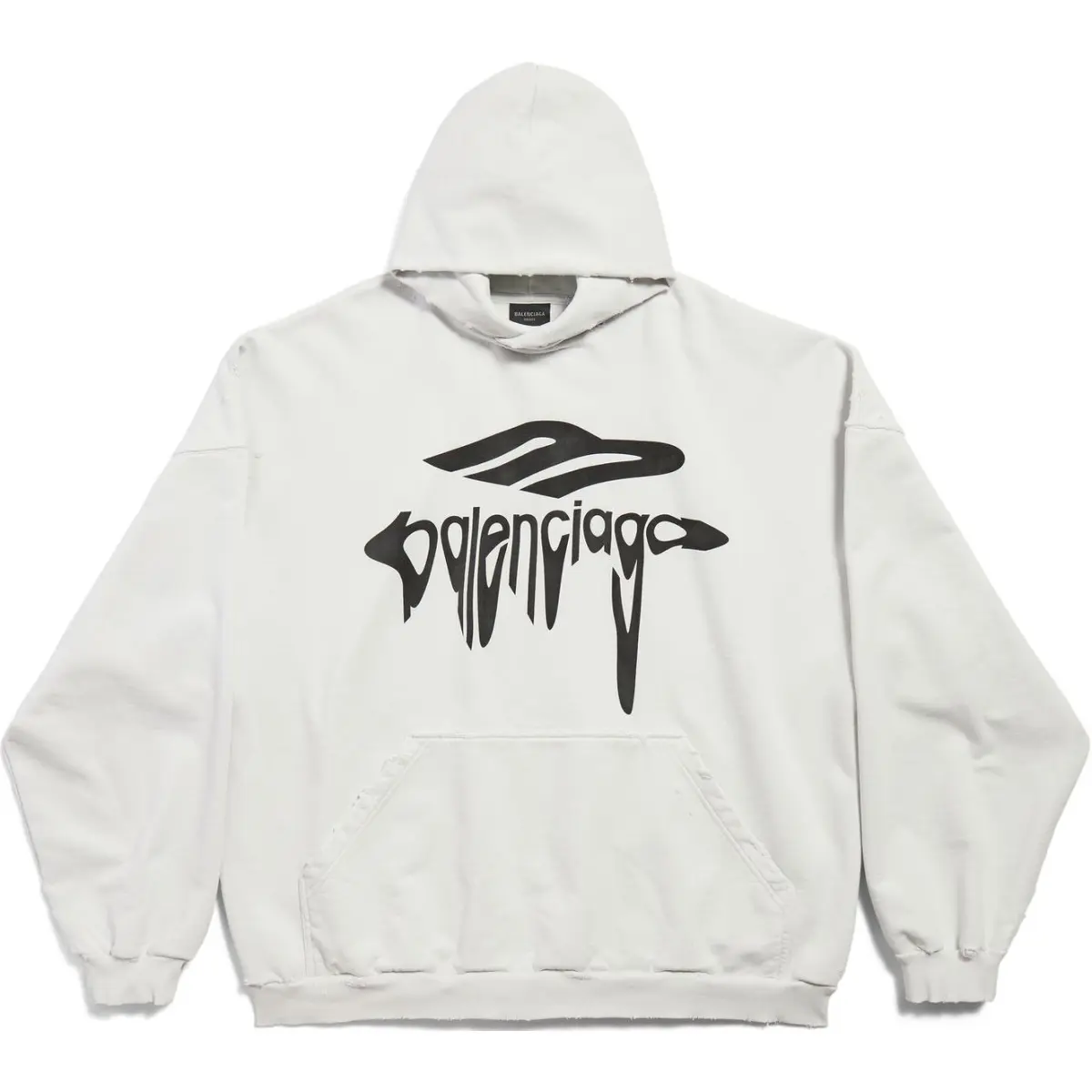 Balenciaga 3b Liquefied Oversized Hoodie
