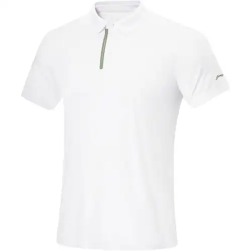 Li Ning Fitness Series Polo Shirt Men's Standard White
