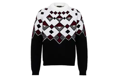 PRADA Sweaters Men's Black Crew Neck Moderate Other