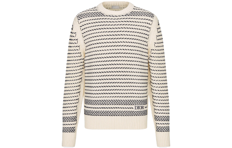 DIOR SS21 Loose Fit Knitwear Men's Ecru
