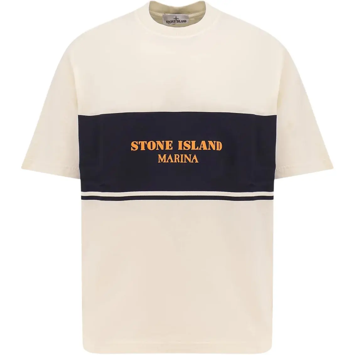 STONE ISLAND Logo print T shirt
