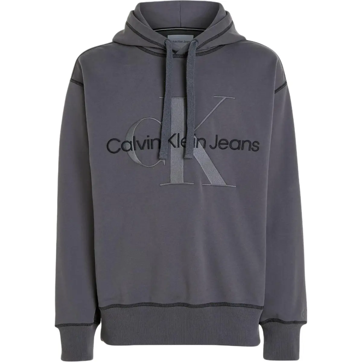 CALVIN KLEIN Sweatshirt Europe Version Men's Washed Black
