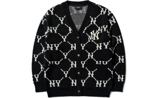 MLB Old Flower Sweater Unisex Black