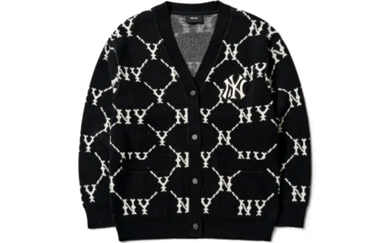 MLB Old Flower Sweater Unisex Black