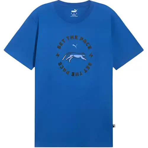 PUMA Set The Pace T Shirt Men's Cobalt Glaze