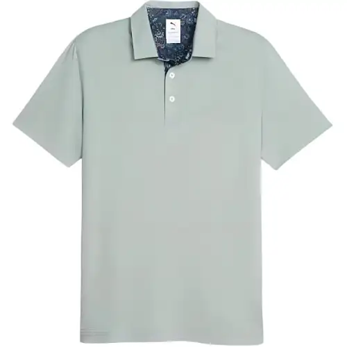 PUMA LIBERTY Polo Shirt Men's Mist Green