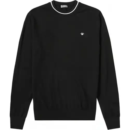DIOR Quarterly New Products Sweaters Men's Black Crew Neck Moderate Other