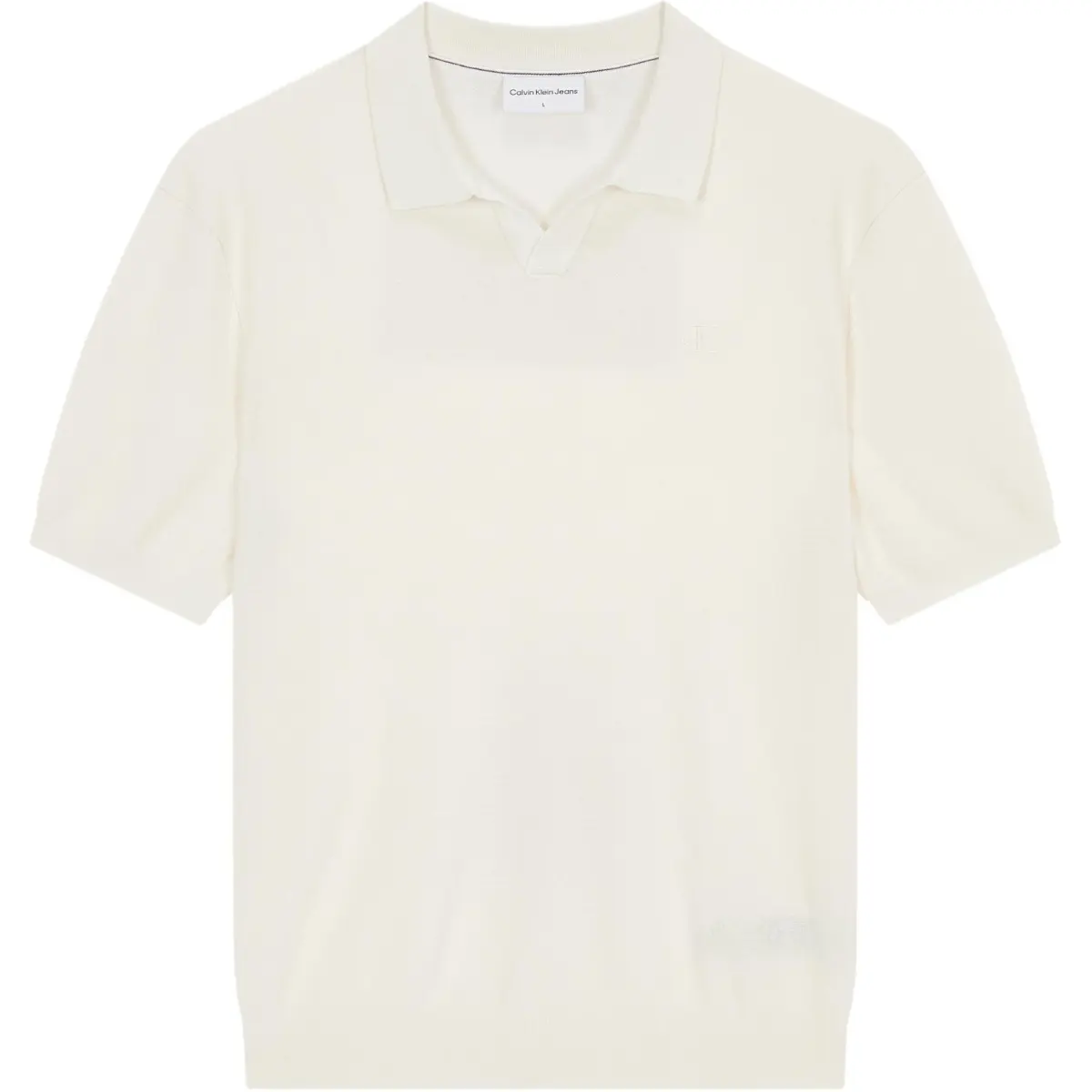 CALVIN KLEIN Polo Shirt Men's Ivory