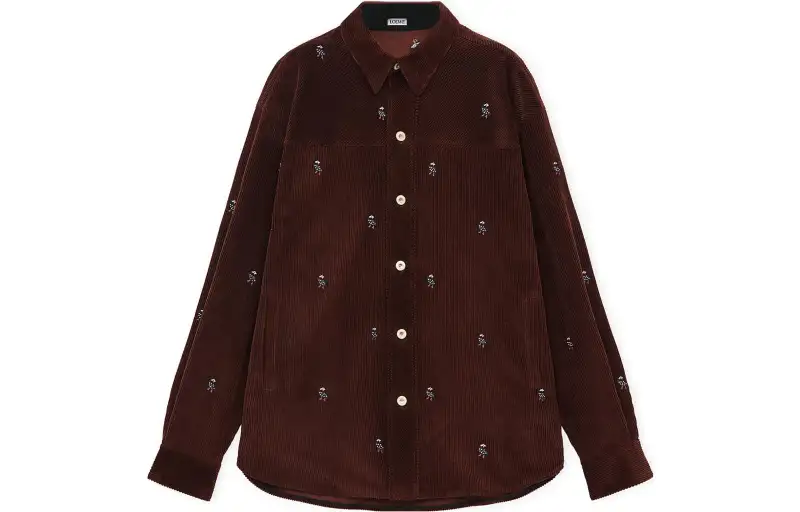 LOEWE SS24 Shirt Men's Cocoa Brown