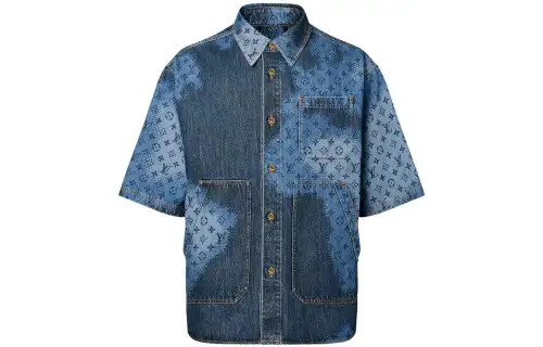 LOUIS VUITTON SS24 Shirt Men's Blue