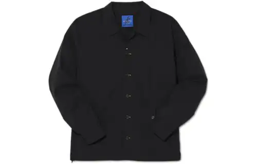 ASICS ORMOSIANCY Shirts Unisex Black Lapel Moderate Shirt