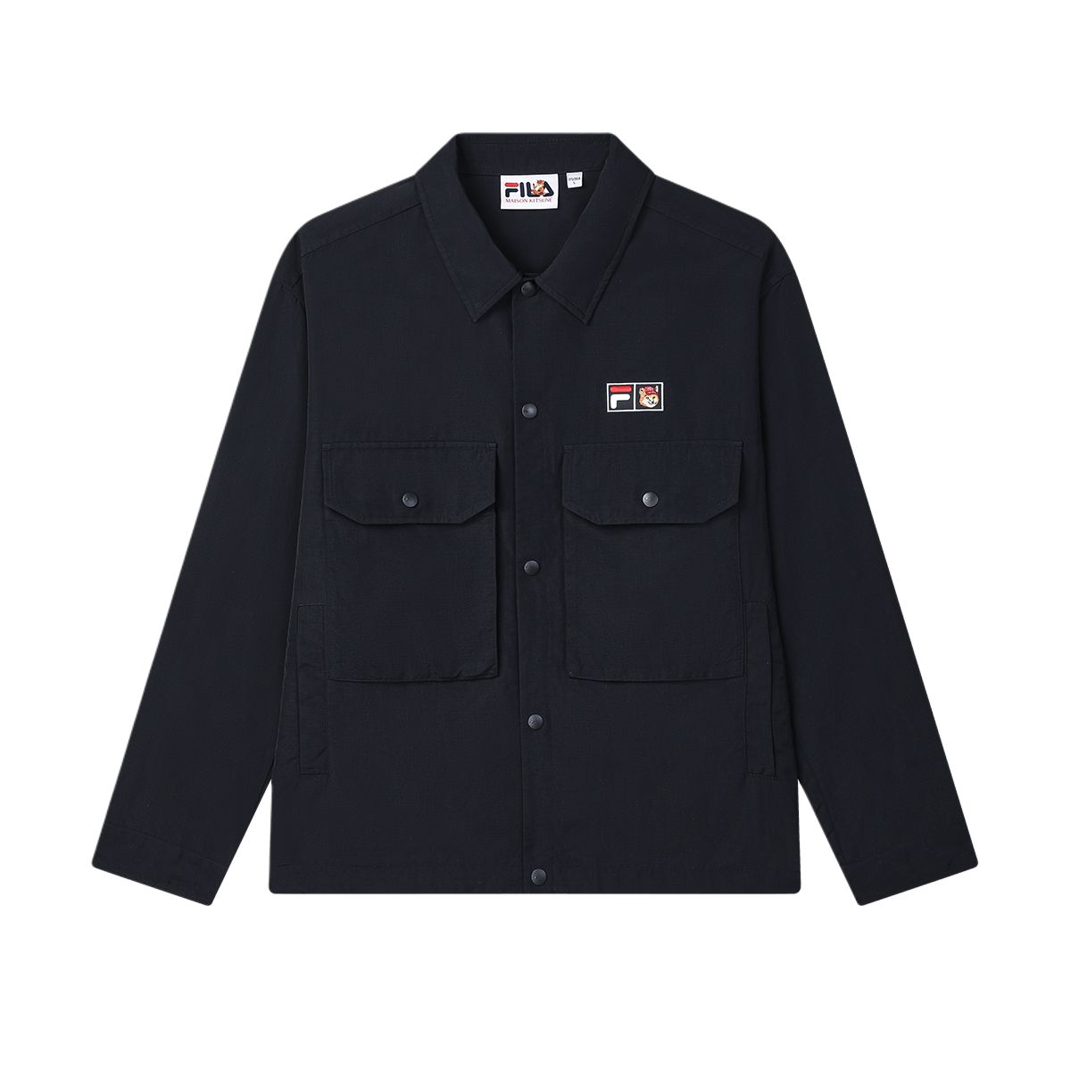 Мужская рубашка Fila x Maison Kitsune (синяя)