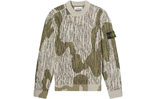 STONE ISLAND Sweaters Men's Khaki Crew Neck Moderate Other