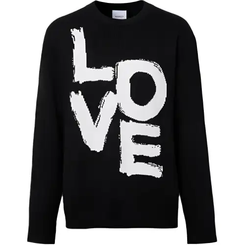 Burberry SS21 Loose Fit Knitwear Men's Black