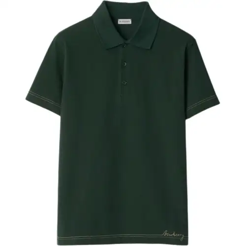 Burberry Logo-embroidered Polo Shirt