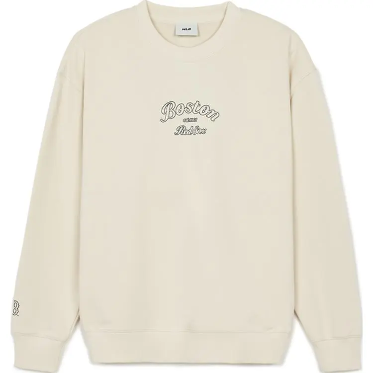 MLB Boston Red Sox Sweatshirt Unisex Linen Cream