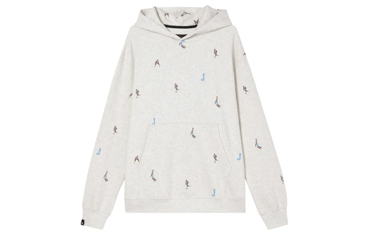 Jordan Sweatshirts Men's White Hooded Moderate Straight Fit