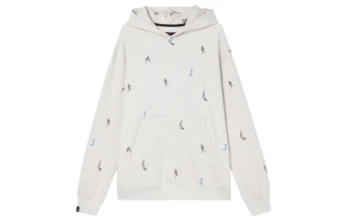 Jordan Sweatshirts Men's White Hooded Moderate