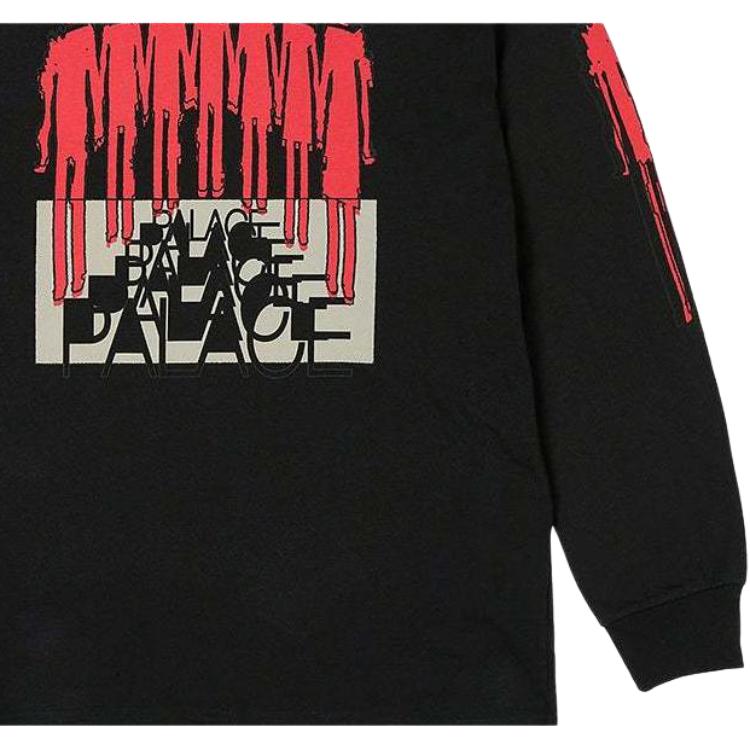 Худи Palace SS24 REPEATER LONGSLEEVE (черное) — фото 3