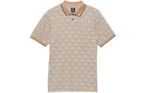 Vans BMX Peak X Lewis Mills Polo Shirt Polo Shirt Men's Yellow Brown