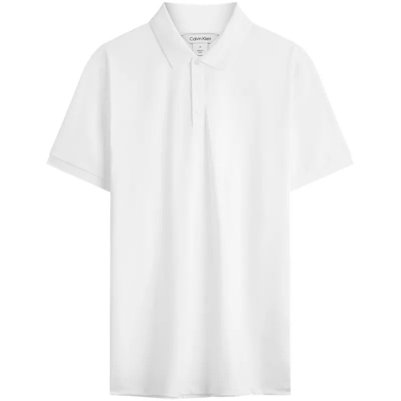 CALVIN KLEIN Polo Shirt Men's Moon White