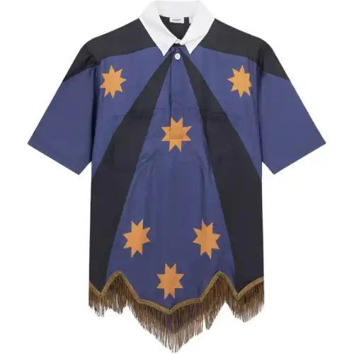 Burberry Shirts Men's Blue Moderate
