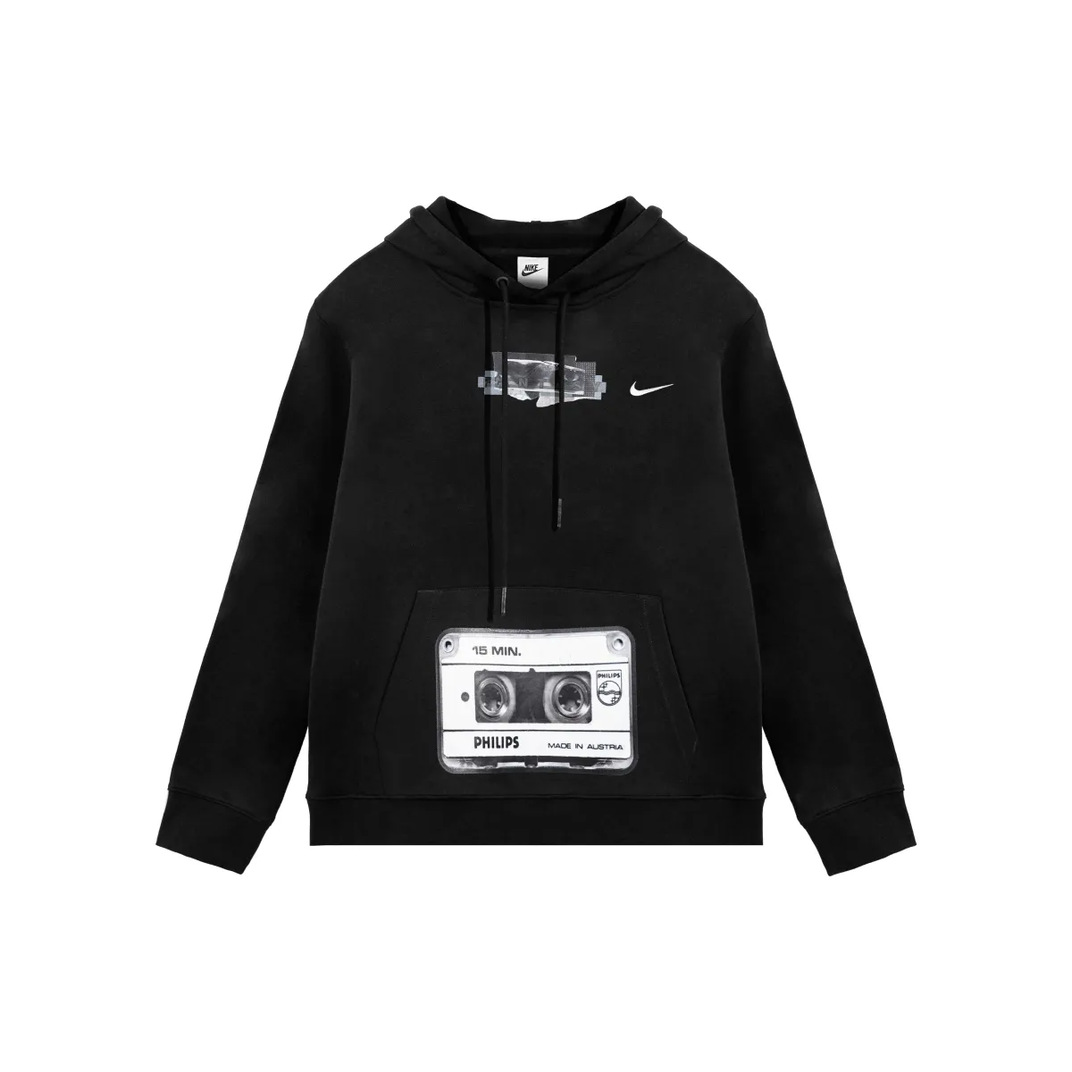 Nike Sweatshirts Unisex Black Hooded Thickened Regular