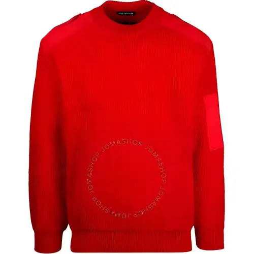 Balenciaga Sweaters Men's Red Crew Neck Moderate