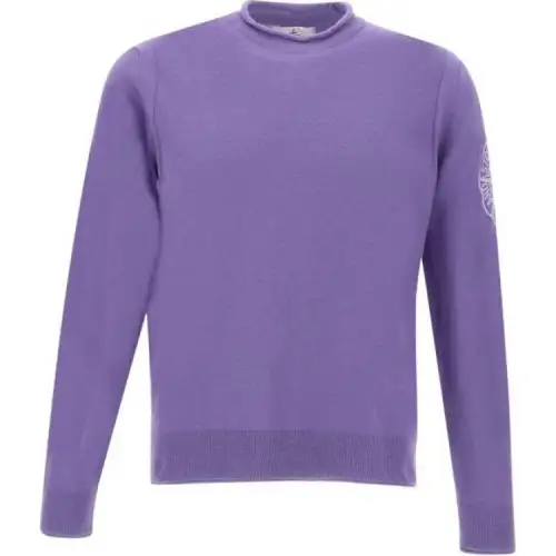 STONE ISLAND Compass Embroidered Knitted Jumper