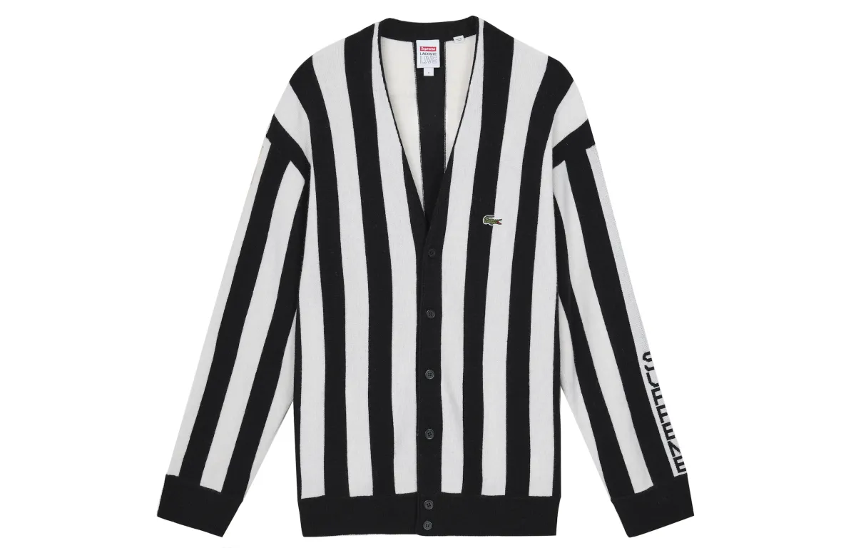 Supreme Lacoste Stripe Cardigan