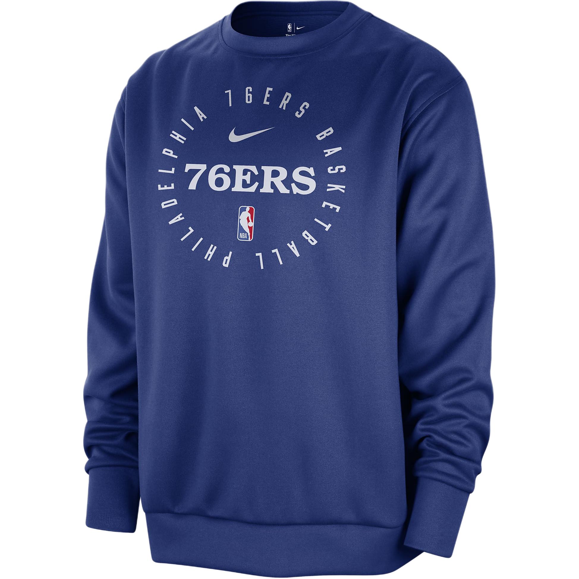 Nike Philadelphia 76ers Spotlight Men's Nike Dri-FIT Nba Crew-Neck Sweatshirt
