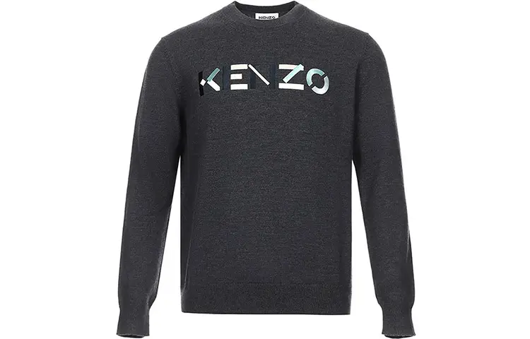 KENZO Logo Embroidered Knitted Jumper