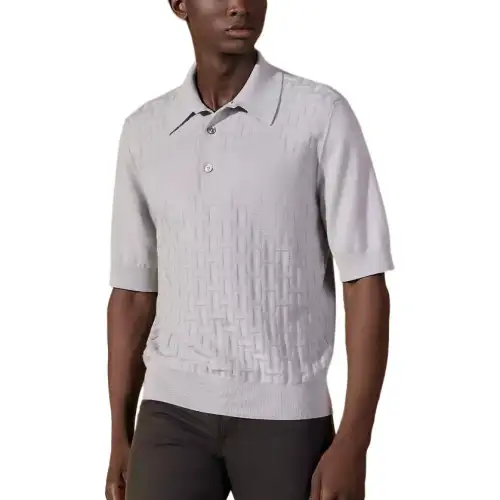 HERMES SS24 Polo Shirt Men's Mist White