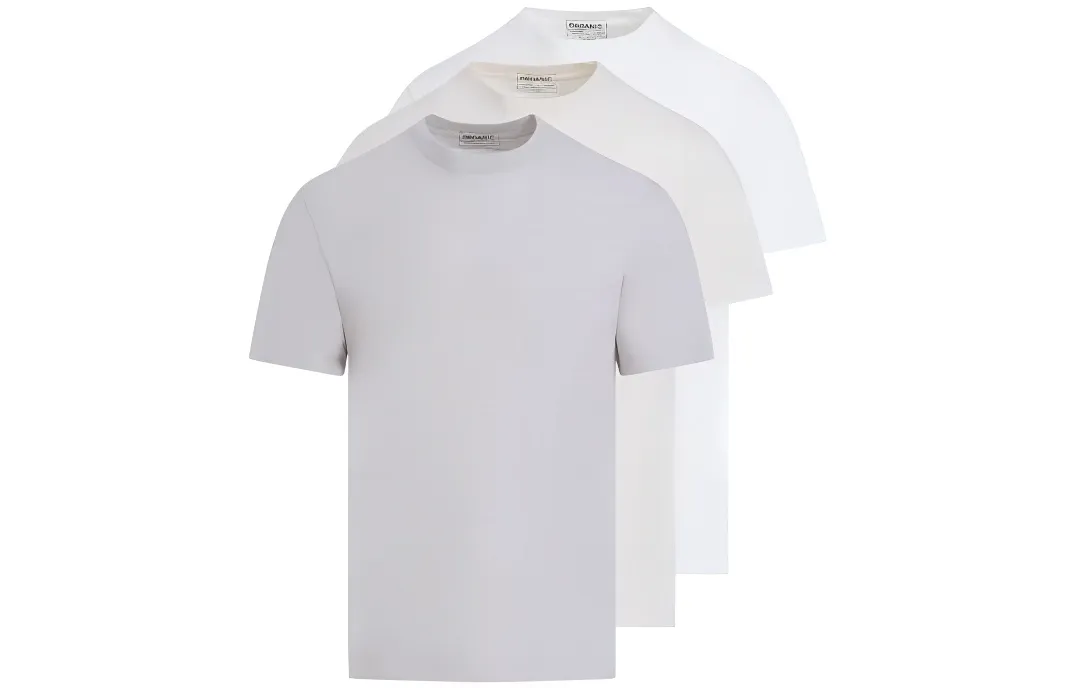 Maison Margiela Set Of Three Crewneck Straight Hem T Shirt